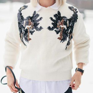 KNIT SWEATER WITH SEQUIN, medium